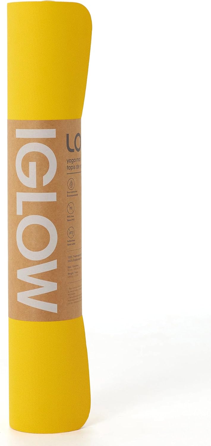 Lolë Iglow TPE Yoga Mat, Non-Slip, Wet & Dry Grip, 71 x 24 in | Lolë Iglow TPE Yoga Mat, Non-Slip, Wet & Dry Grip, 71 x 24 in