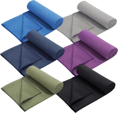3 Pack 26"x73" Hot Yoga Mat Towel Pack Non-Slip Yoga Mat Gym Sweat Absorbent Microfiber Towel for Pilates Workout Women Men