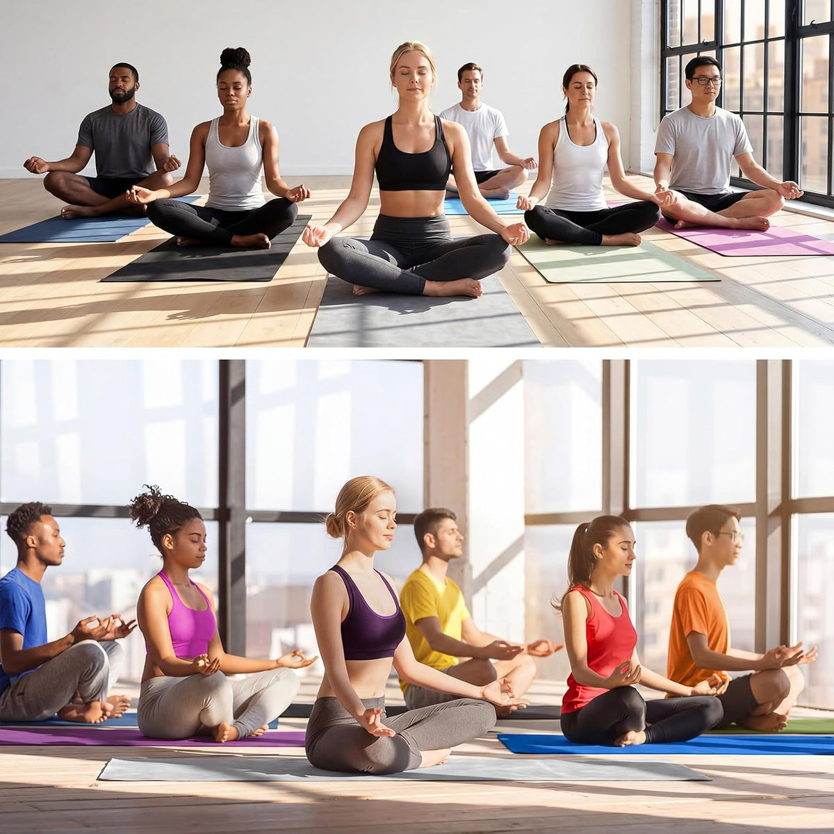 3 Pack 26"x73" Hot Yoga Mat Towel Pack Non-Slip Yoga Mat Gym Sweat Absorbent Microfiber Towel for Pilates Workout Women Men
