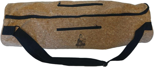 Semi-Rigid Cork Yoga Mat Bag - Tubular Shape Carrier, Durable & Eco-Friendly