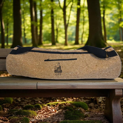 Semi-Rigid Cork Yoga Mat Bag - Tubular Shape Carrier, Durable & Eco-Friendly