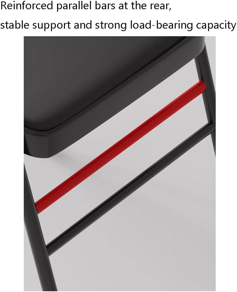 Yoga Chair - Portable Folding Backless Chair with Non-Slip Feet Covers and Double Beam Design