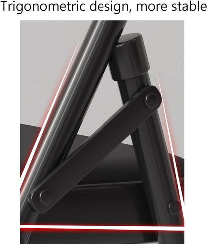 Yoga Chair - Portable Folding Backless Chair with Non-Slip Feet Covers and Double Beam Design