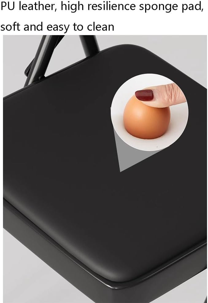 Yoga Chair - Portable Folding Backless Chair with Non-Slip Feet Covers and Double Beam Design
