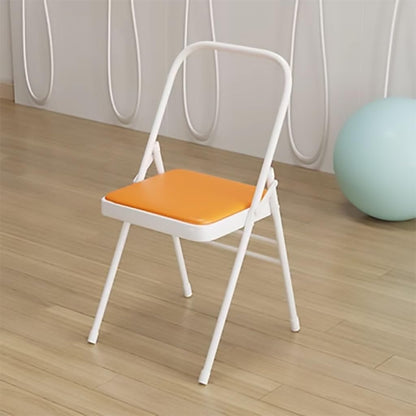 Yoga Chair - Portable Folding Backless Chair with Non-Slip Feet Covers and Double Beam Design