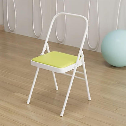 Yoga Chair - Portable Folding Backless Chair with Non-Slip Feet Covers and Double Beam Design
