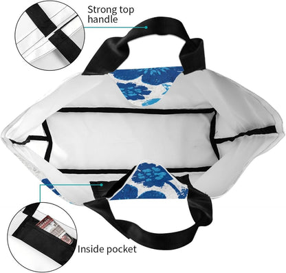 Tote Shoulder Bag Large Durable Reusable Eco-friendly Handbag Lightweight Stylish for Daily Use-19.7x15.7x5.9 Inch - Colors B