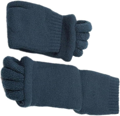 Women Toe Separator Socks Toeless Foot Alignment Socks for Yoga GYM Massage Pain Relief Improves Circulation Stretchy
