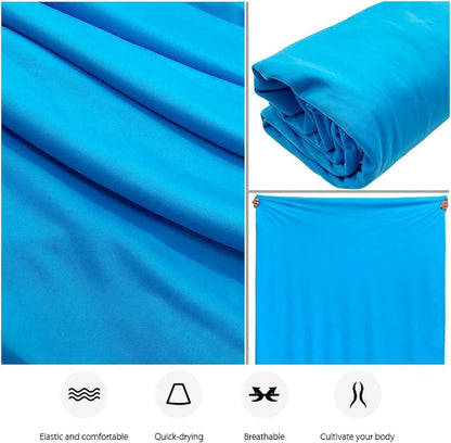 Deluxe Aerial Silks Equipment Set - 11 Yards Aerial Yoga Hammock Swing for Acrobatic, Circus Arts, Dance (L:10m W:2.8m)