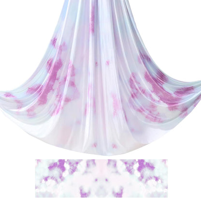5.5 Yards / 5m Aerial Yoga Hammock Fabric Gradient Aerial Silks Yoga Swing Fitness Stretch Belt for Gym and Indoor Home Studio