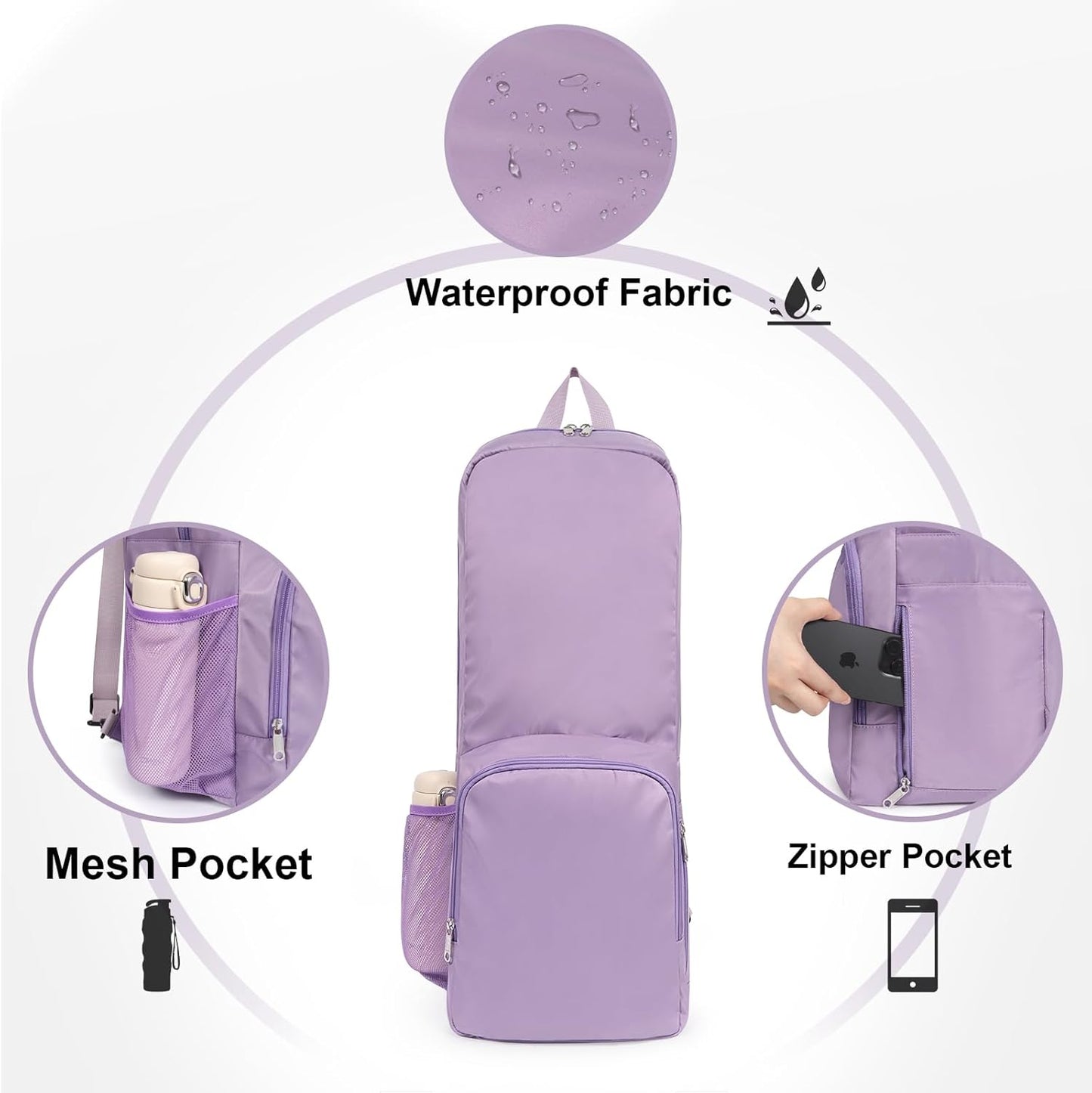 Yoga Mat Bag Carrier Side Mesh Zipper Pocket Exterior Wet Compartment Lightweight Waterproof Yoga Bag for Mat