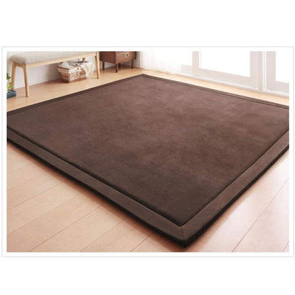 Loartee Coral Velvet Crawling Rugs & Play Mat (6'7"x9'2", Light Green) for Toddler Children & Yoga Exercise