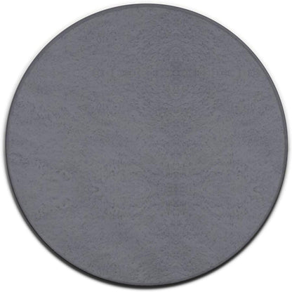 Machine Washable Modern Round Area Rug, Room Sofa Yoga Soft Round Carpet, Home Decor Non Slip Kitchen Office Circle Rug Grey, 24inch