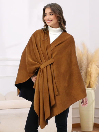 Moss Rose Women's Shawl Wrap Poncho Ruana Cape Open Front Cardigan Shawls for Spring Fall Winter