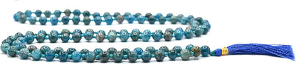 Amazing Gemstone 108 Beads Handmade Mala (Knotted, Rudraksha) - Colors B