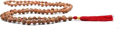 Amazing Gemstone 108 Beads Handmade Mala (Knotted, Rudraksha) - Colors A
