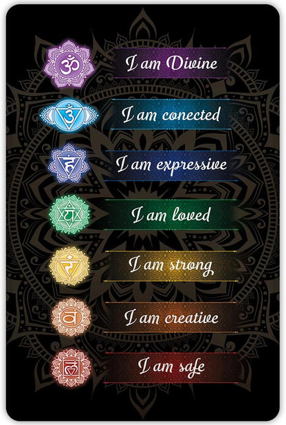 Chakra Area Rug, Meditation & Yoga Carpet for Living Room, Bedroom Mandalas Boho Style Non-Slip Machine Washable Rugs for Women Adults Yoga Lovers Bohemian Floor Mat Office Decor (YOGA-DS01)