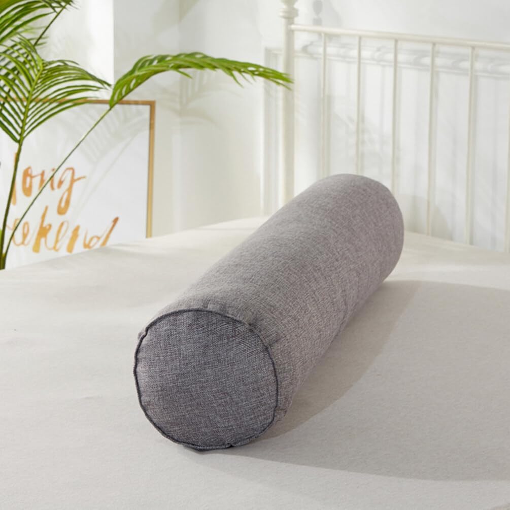 Ipetboom Yoga Bolster Pillow: Rectangular Yoga Bolster Cushion Meditation Cushion Cotton Footrest Pillow Support for Women Lovers Sitting On Floor