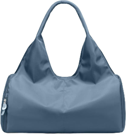 forestfish Yoga Gym Bag for Women with Shoes Compartment & Wet Dry Storage Pockets Lightweight Duffel Bag, Beige