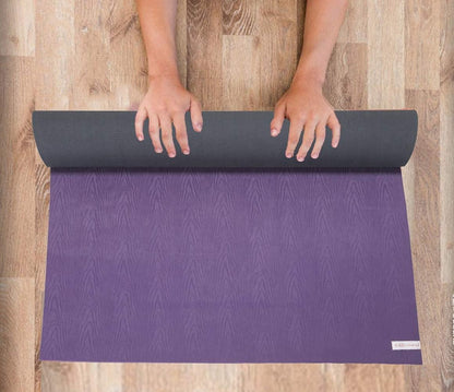 Sol Living Travel Yoga Mat - Natural Tree Rubber for Extra Grip - Non-Slip, Foldable, Eco-Friendly - Perfect for On-the-Go Yoga, Pilates, Fitness, Meditation - 24" x 72", Green