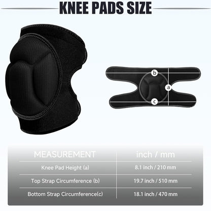 Knee Pads, Thick Sponge Anti-slip, Collision Avoidance Knee Pads, for Running, Mountaineering, House Working,Gardening Maintain (Pink, Large)