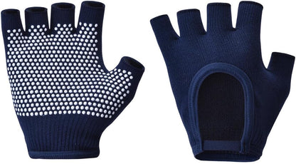 Non-Slip Fingerless Yoga Gloves – Ideal for Pilates, Barre, Air Yoga, and Fitness Workouts – Breathable Fabric with Enhanced Grip for Stability