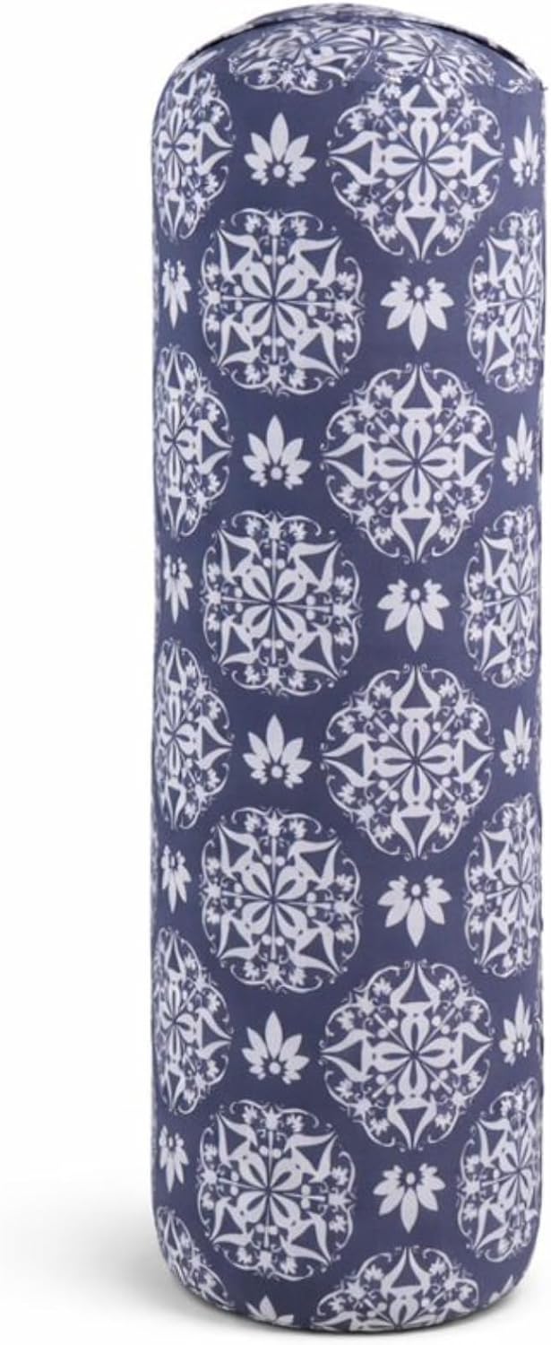 Yogikuti Iyengar Yoga Bolster for Restorative Yoga and Meditation – Lightweight Cotton Support Pillow with Handle for Easy Carry, Versatile for Pose Modification, Balance, Back Relief, and Relaxation