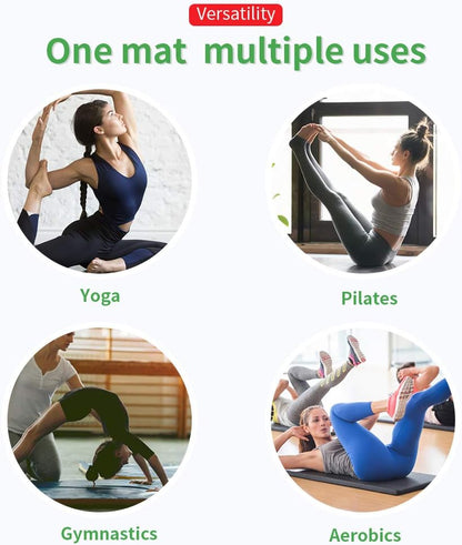Gymnastics Tumbling Mats Portable Gymnastics Mat Folding Tumbling Mat Thick Yoga Mat Exercise Mat with Carrying Handles for home Workout outdoor Yoga Gymnastic