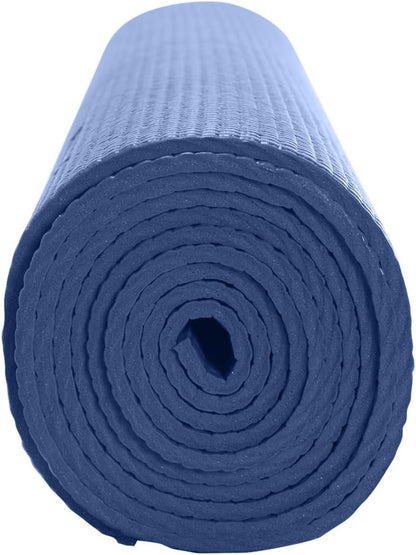 Everyday Yoga Deluxe Mat, Spacious 72"x24" Non-Slip Yoga Mat for Comfortable Home Workouts, 3-5mm Extra Thick