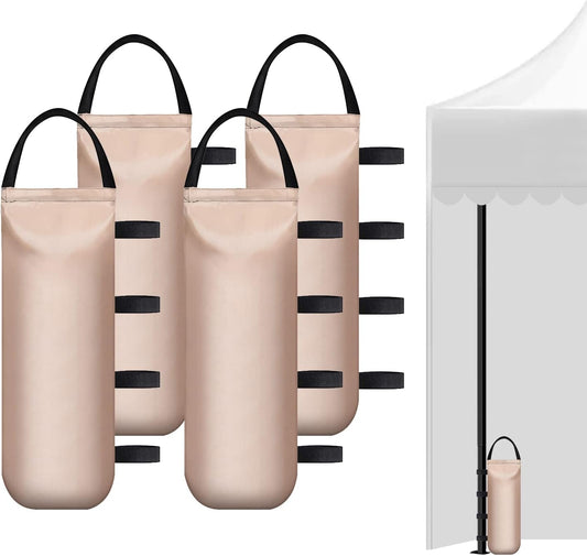 IALNAI 112 LBS Canopy Weights Sand Bags for Canopy Outdoor Advertising Tent Sunshade Fixed Windproof Pop up Tent（No Sand） 4-Pack Package May Vary