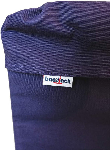 Original BackJack-Made in THE USA- Royal Cotton Fabric Lightweight Floor Seating Chair for Gaming, Families, Parents, Daycare, Back Support, Reading, Yoga, Meditation, Dorm, School