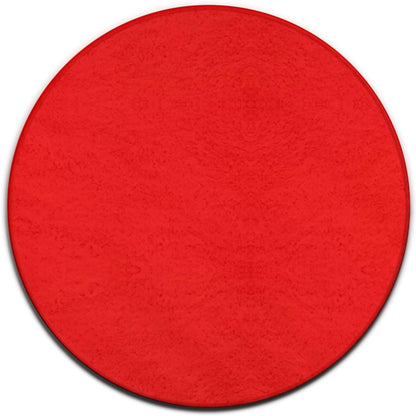 Machine Washable Modern Round Area Rug, Room Sofa Yoga Soft Round Carpet, Home Decor Non Slip Kitchen Office Circle Rug Grey, 24inch