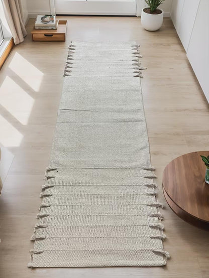 Payal Rugs Cotton Yoga Mat - Eco-Friendly Hand-Woven Rug - Non Slip & Thick (24”x72”x5mm) for Yoga Everyday Fitness at Home - Comfortable Extra-Long