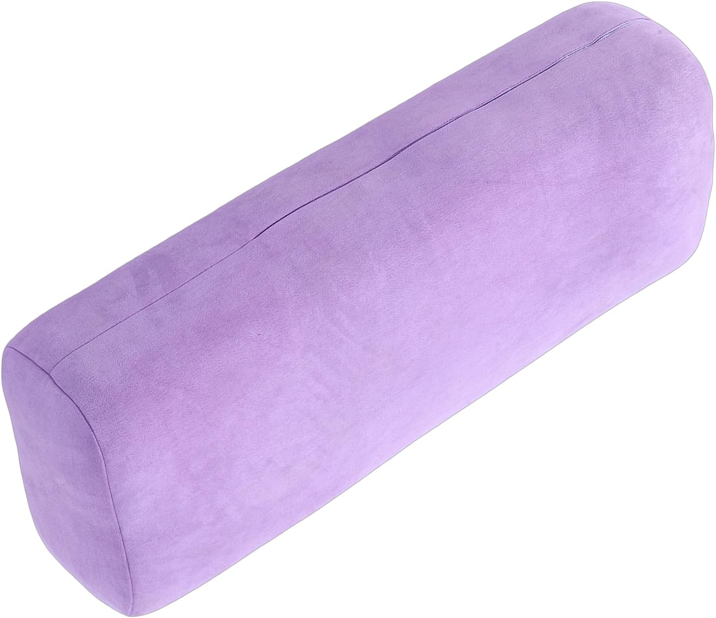 Asixxsix Meditation Cushion, Triple Layer Sponge Core Yoga Bolster Pillow, Restorative Yoga Pillow with Suede Cover Easy Carry Handle Machine Washable for Home Studio Relaxation (Purple)