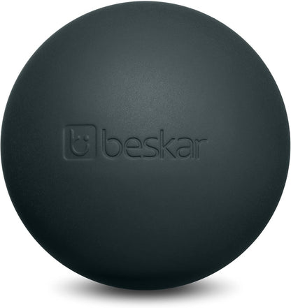 Massage Lacrosse Balls for Myofascial Release, Trigger Point Therapy and Yoga Therapy, Foot Massage Ball to Relieve Plantar Fasciitis Black