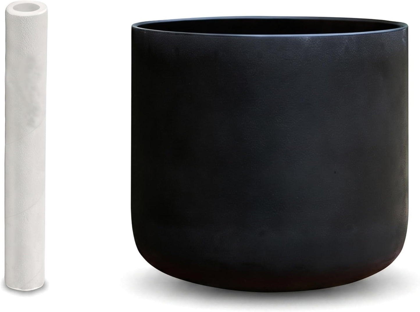 ALIOTH 7" B Note Crystal Singing Bowl Crown Chakra with Suede Mallet for Meditation, Yoga, Chakra Healing & Sound Therapy