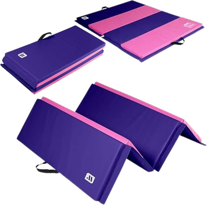 We Sell Mats - 4 ft x 6 ft x 2 - Personal Fitness & Exercise Mat for Home Workout - Lightweight and Folds for Carrying – All Purpose Gym Mat – Thick Mat for Yoga, Pilates, Stretches, Floor Exercises