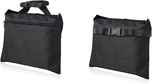 Sandbags 4 Packs with 4 PE Bags, Heavy Duty Sand Bags, Sand Bags for Weight with Zipper and Buckle Straps for Support Light Stand, More 2/4/6/8/10/12 Packs Sand Bag to Choose.