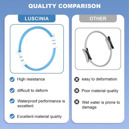 Luscinia Pilates Kit,Home Pilates Ring Kit for Women,Pilates Equipment Ring and Ball Set with Pilates Ring, Pilates Ball, Resistance Bands, Figure 8 Band & Accessories Pilates Starter Kit