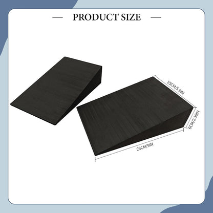 2 Pieces Squat Wedge Block Slant Board Nonslip Heel Elevated Calf Stretch Board Squat Ramp for Strength Yoga Wrist Support