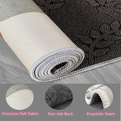 You are My Sunshine Sunflower Area Rug 6x8ft Beautiful Bee Butterfly Rug Indoor Low Pile Non-Shedding Carpet for Contemporary Retro Living Room Bedroom Yoga Mat Washable Non-Slip Rugs