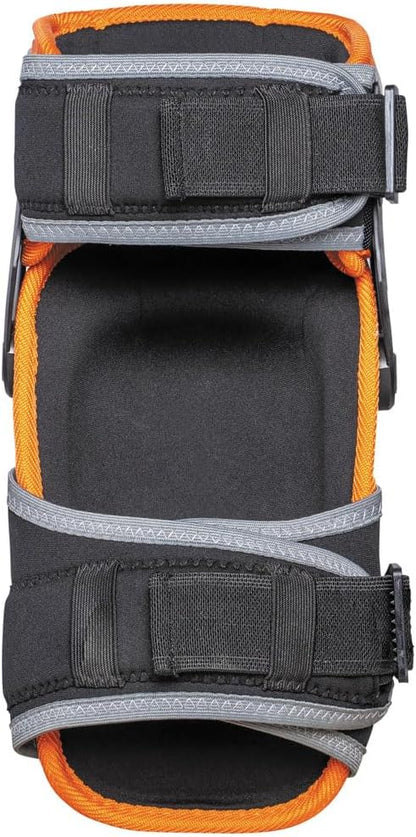 Klein Tools 60491 Hinged Knee Pads, Heavy Duty Gel Foam Protective Knee Pads with Quick-Fasten Buckle and Thigh Strap, Black