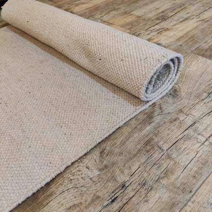 Jaipur art & Rugs Organic Cotton Yoga Mat - Eco-Friendly Hand-Woven Rug - Non Slip & Thick (24”x72”x5mm) for Everyday Fitness at Home - Comfortable Extra-Long