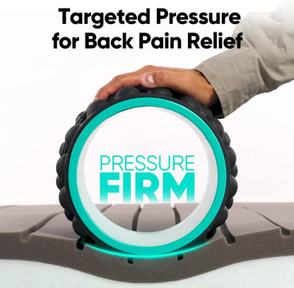 FitBeast Back Roller, Back Wheel Foam Roller - Targeted Muscle Roller for Deep Tissue Massage, Back Stretcher
