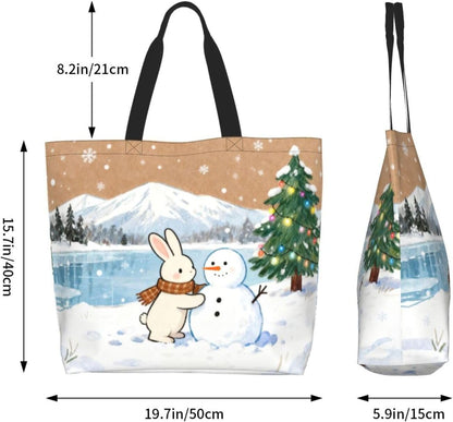 Tote Shoulder Bag Large Durable Reusable Eco-friendly Handbag Lightweight Stylish for Daily Use-19.7x15.7x5.9 Inch - Colors B