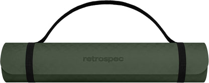 Retrospec Zuma Yoga Mat 6mm Thick Non-Slip TPE Exercise Mat | Cushioned Workout Mat for Yoga Pilates and Home Stretching | 72 x 24 with Carrying Strap