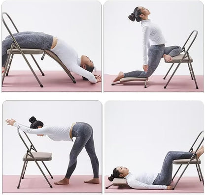 Yoga Chairs,Iyengar Yoga Chair,Yoga Inversion Chair,Pune Yoga Chair Metal Yoga Chair,Yoga Assist Chair,Senior Yoga Chair 2 Bar,Black
