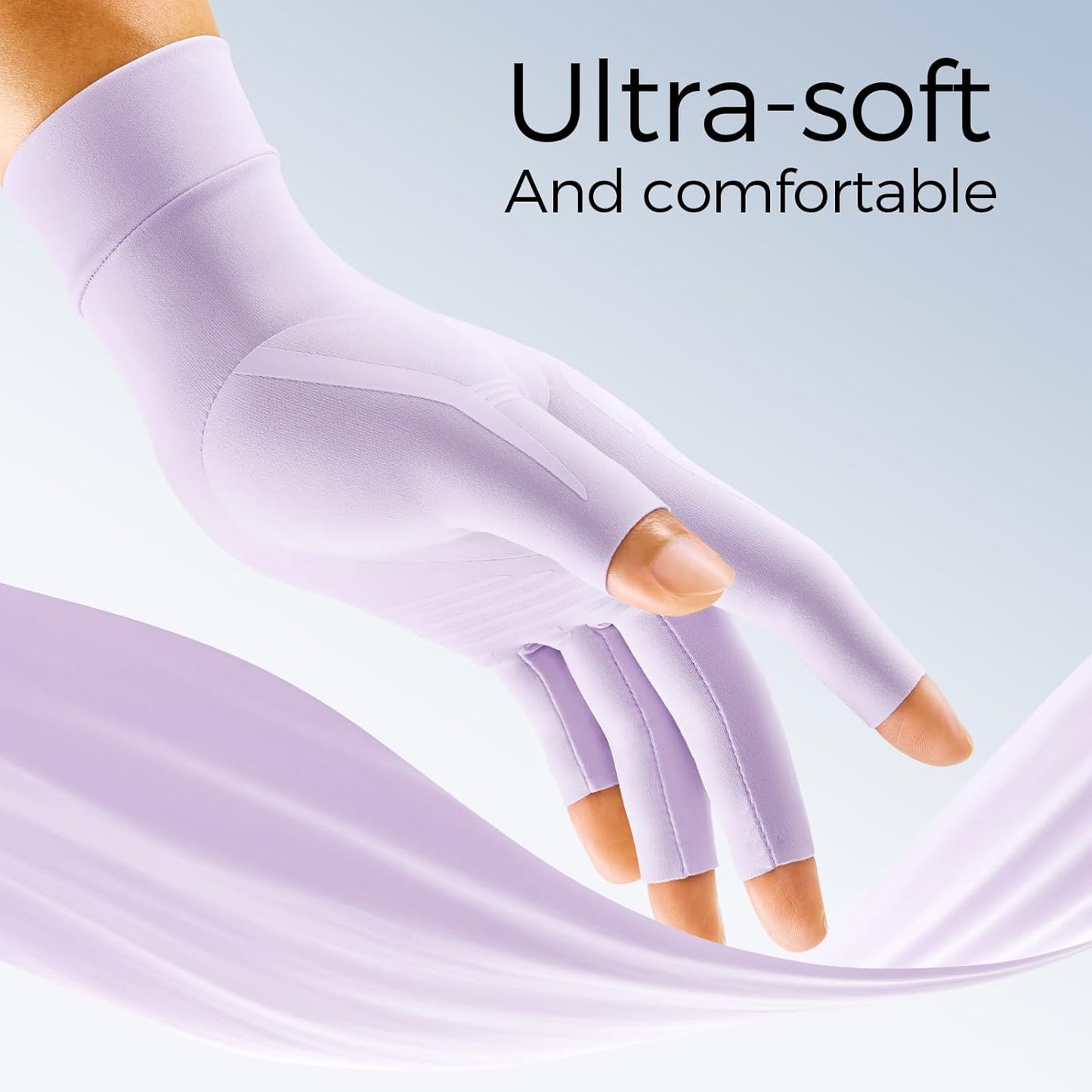 FREETOO All-Around Compression Arthritis Gloves for Women for Pain, Carpal Tunnel Relief Gloves for Men, Hand Compression Gloves for Crocheting,Gaming,Arthritis,Swelling.Black M