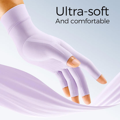 FREETOO All-Around Compression Arthritis Gloves for Women for Pain, Carpal Tunnel Relief Gloves for Men, Hand Compression Gloves for Crocheting,Gaming,Arthritis,Swelling.Black M
