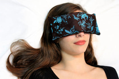 Handmade Luxe Serenity Eye Pillow - All-Natural Flaxseed - Unscented or Lavender Scented – Weighted Eye Mask for Yoga, Meditation, Hot & Cold Therapy